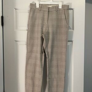 Women’s H&M Tan Plaid Pants